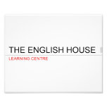 The English HOUSE  Photo Prints