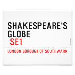 Shakespeare's globe   Photo Prints