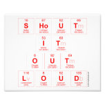 Shout
 It
 Out
 Loud  Photo Prints