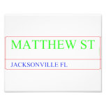 Matthew st  Photo Prints