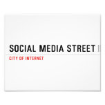 Social Media Street  Photo Prints