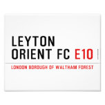 LEYTON ORIENT FC  Photo Prints