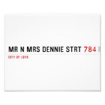Mr n Mrs Dennie strt  Photo Prints