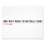 one way road to ratsille crib   Photo Prints