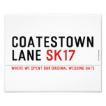 Coatestown Lane  Photo Prints