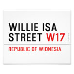willie isa Street  Photo Prints