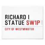 richard i statue  Photo Prints