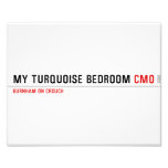 My Turquoise Bedroom  Photo Prints