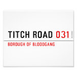 TITCH ROAD  Photo Prints