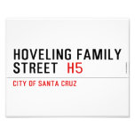 Hoveling family Street   Photo Prints