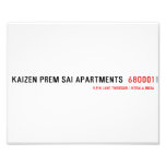 Kaizen Prem sai Apartments   Photo Prints