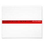 Boomieworld till the world end  Photo Prints