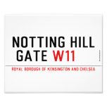 notting hill  gate  Photo Prints