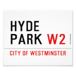 HYDE PARK  Photo Prints