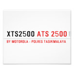 XTS2500  Photo Prints