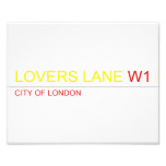 LOVERS LANE  Photo Prints