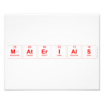 Materials  Photo Prints