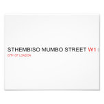 Sthembiso mumbo street  Photo Prints