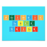 Periodic
 Table
 Writer  Photo Prints