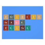 Periodic
 Table
 Writer  Photo Prints