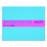 One Direction Lane   Photo Prints