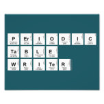 Periodic Table Writer  Photo Prints