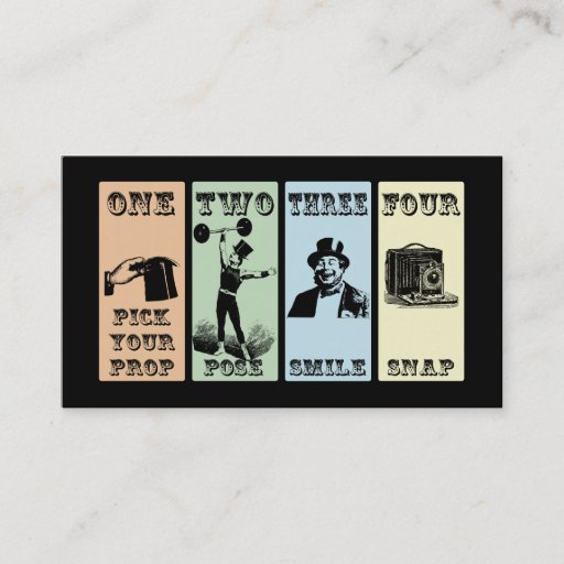 Customizable Photo Prop Sign Business Card