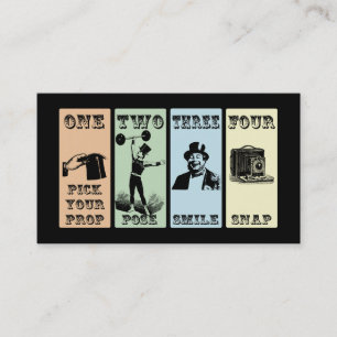 Photo Prop Sign Vintage Party Business Card