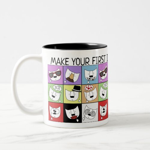 Photo Props Cat Two_Tone Coffee Mug