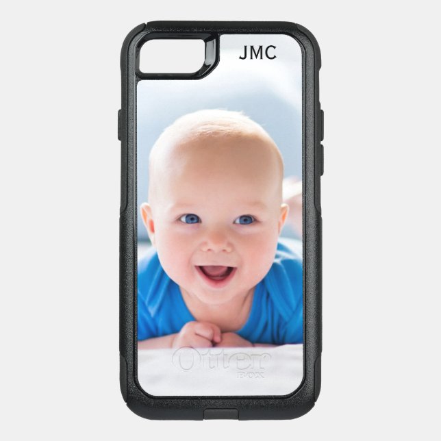 Photo Protective Phone With Monogram Otterbox iPhone Case (Back)