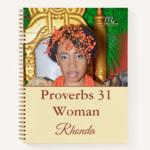 Photo Proverbs 31 Woman Notebook