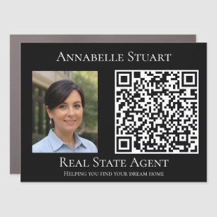 Photo QR code Business Company Large Car Magnet