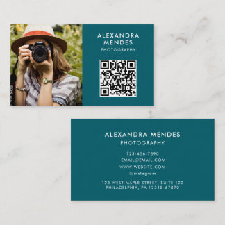 Photo QR Code, Photographer Photography Business Card
