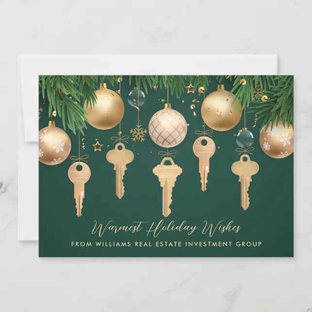 Photo QR Code Real Estate Investment Holiday Card Zazzle