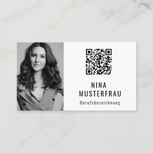 Photo QR Code Templates Business Card