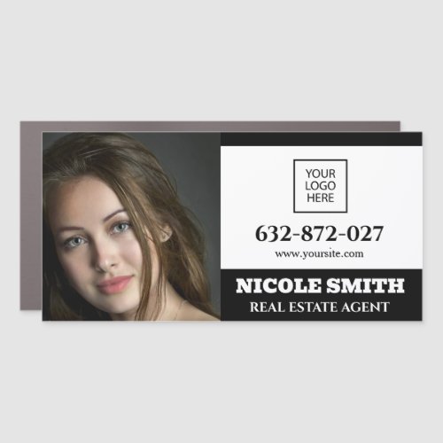 Photo Real Estate Agent Car Magnet