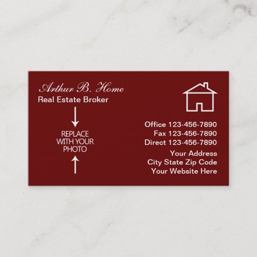 Photo Real Estate Business Cards