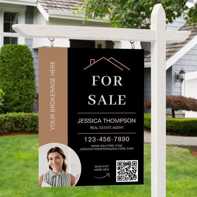 Photo Real Estate For Sale Realtor QRcode Yard Foam Board (Photo Real Estate For Sale Realtor QRcode Yard Foam Board)
