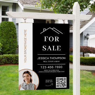 Photo Real Estate For Sale Realtor QRcode Yard Foam Board