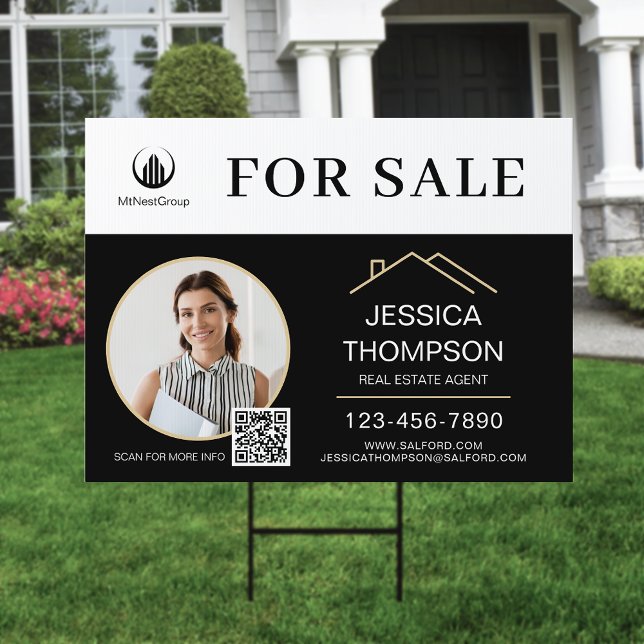 Photo Real Estate For Sale Realtor Yard Sign (Photo Real Estate For Sale Realtor Yard Sign)