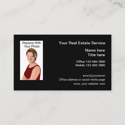 Photo Real Estate Realtor Business Card