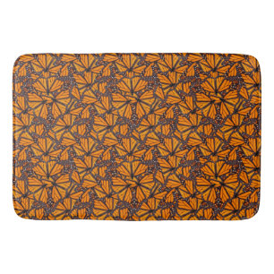 Photo Realistic Monarch Butterflies Bath Mat