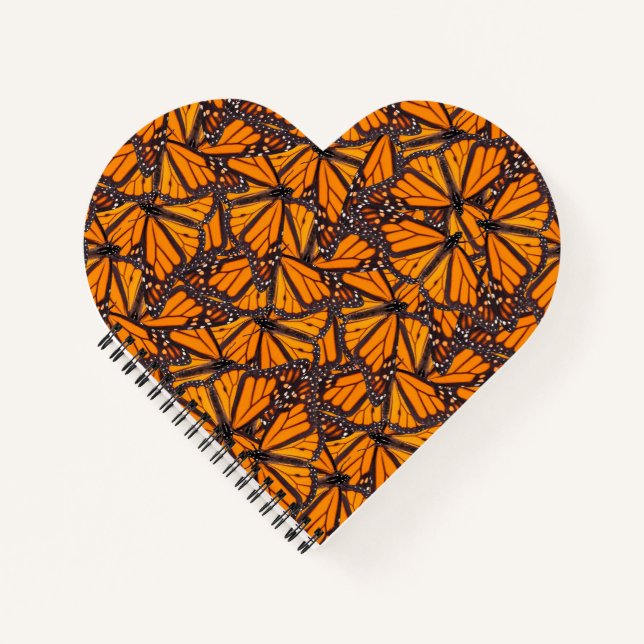 Photo Realistic Monarch Butterflies Notebook (Front)