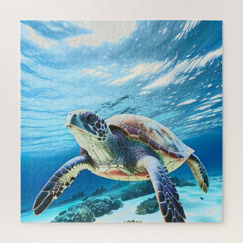 Photo Realistic Sea Turtle  Jigsaw Puzzle