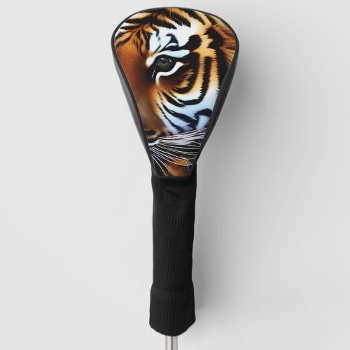 Photo Realistic Tiger Portrait Golf Head Cover