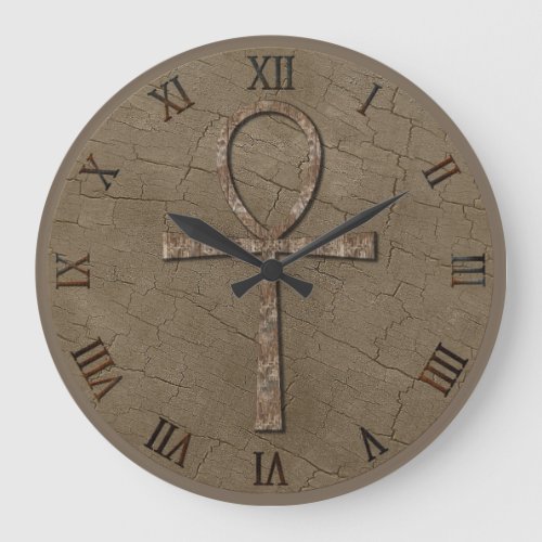 Photo Realistic Wood_effect  Wood_look Ankh Large Clock