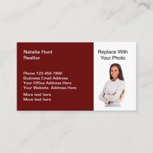 Photo Realtor Business Card Template New