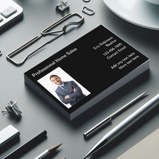 Photo Realtor Business Cards Design Template (Creator Uploaded)