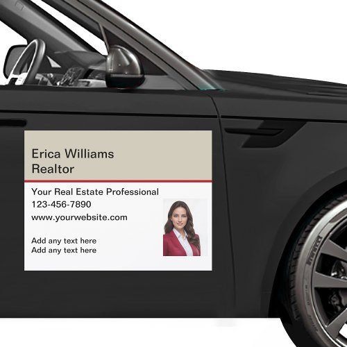 Photo Realtor Magnetic Car Signs