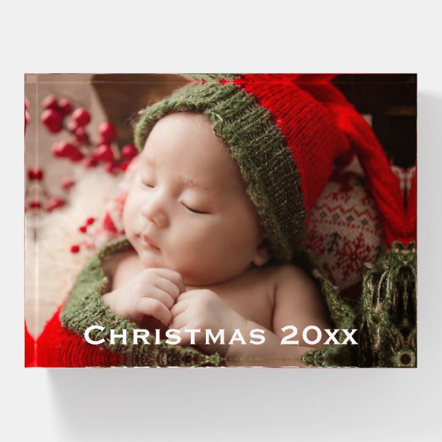 Photo Rectangle Shaped Keepsake  Paperweight (Front)